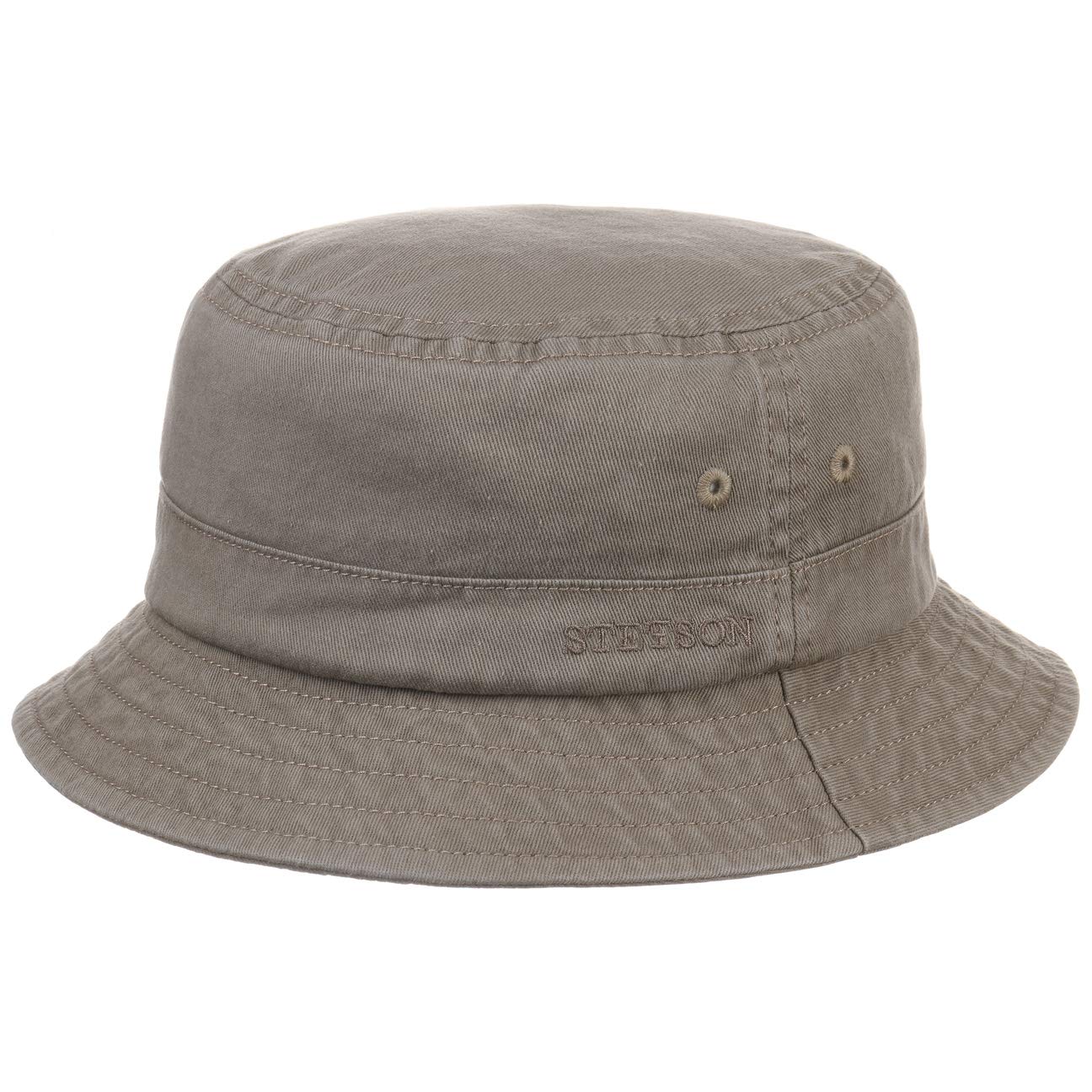 Stetson Sombrero Anti UV Cotton Twill Bucket Mujer/Hombre - de Pescador algodón Primavera/Verano
