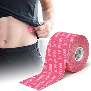 SISSEL Epiflow Kinesiology Tape 5 cm x 5 m Pink Kinesiology Tape for Sports & Therapy Physio & Sports Tape Cotton Tape Sport Medical Tape for Pain & Scars Knee Tape Kinesiotape