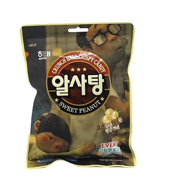 Korean Candy K FOOD Alsatang Crunch Ball Crispy Candy Sweet Peanut Hard Candy 126g 4.44oz