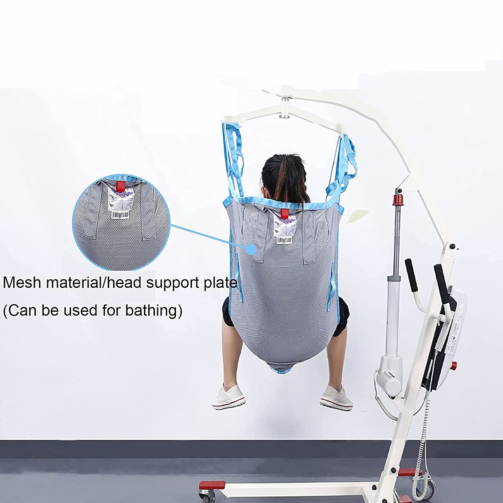 Cinturón de transferencia para pacientes, cinturón de transferencia eléctrico para uso doméstico, para discapacitados, cuerpo completo, correa de pierna dividida para cuidadores, ancianos y