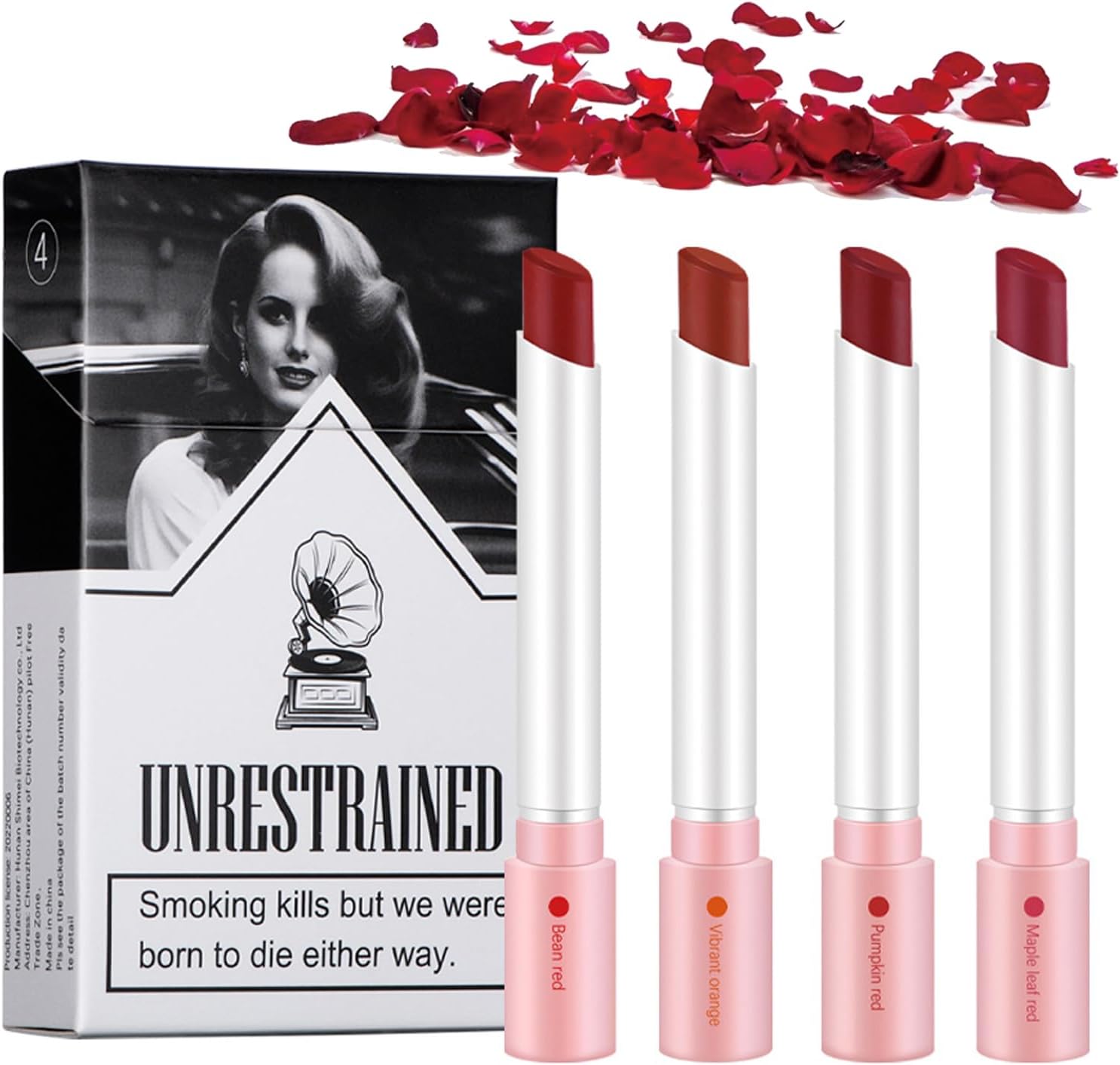 Lana Del Rey Lipstick, Lip Gloss Sets For Teenage Girls,4 Colors High Pigmented Velvety Long Lasting Waterproof Matte Lip Stick, For Soft And Full Healthy-Looking Lips