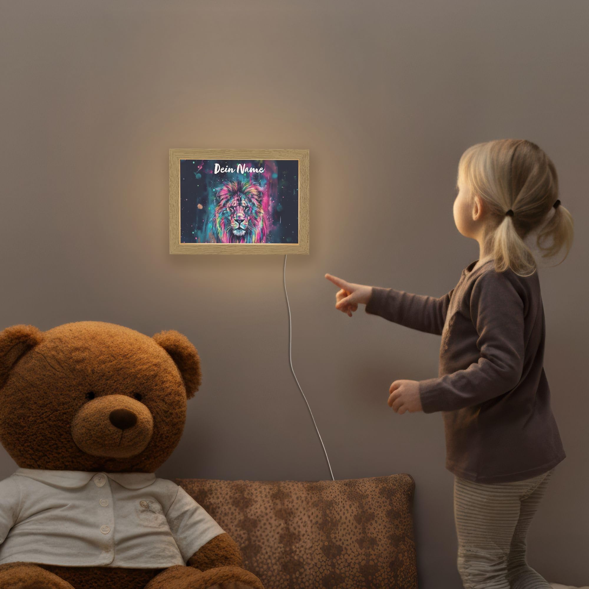 Kinder Nachtlicht Mit Name Tischlampe Kinderzimmer Kids Night