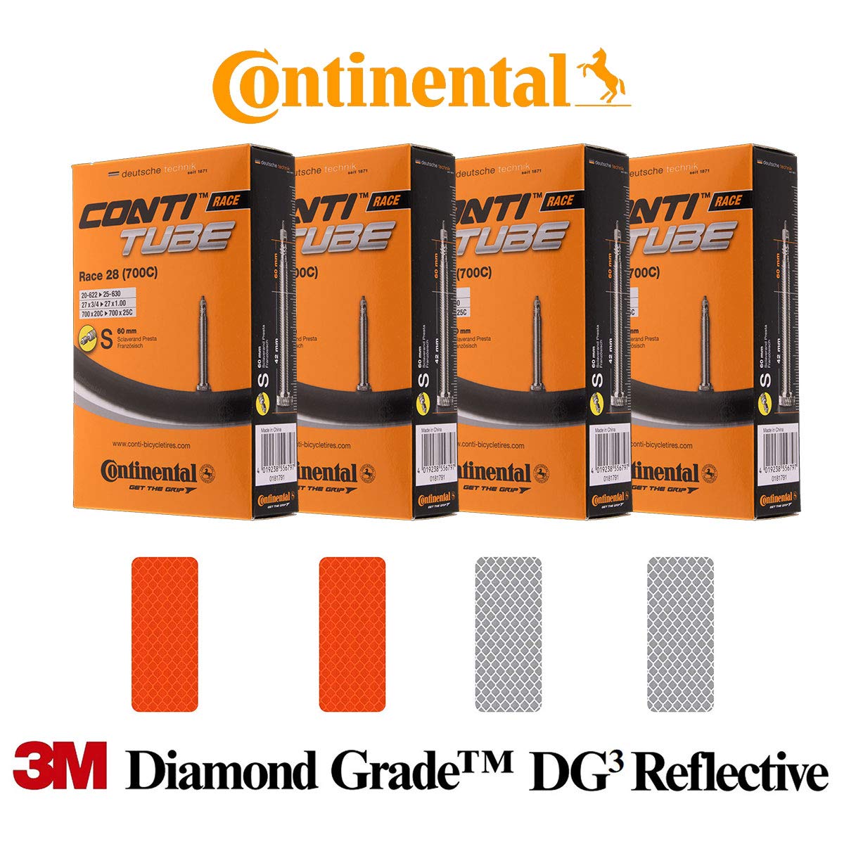 MATTBIKE Continental Bicycle Tubes S60 Race 28 2025C Presta Valve 60mm