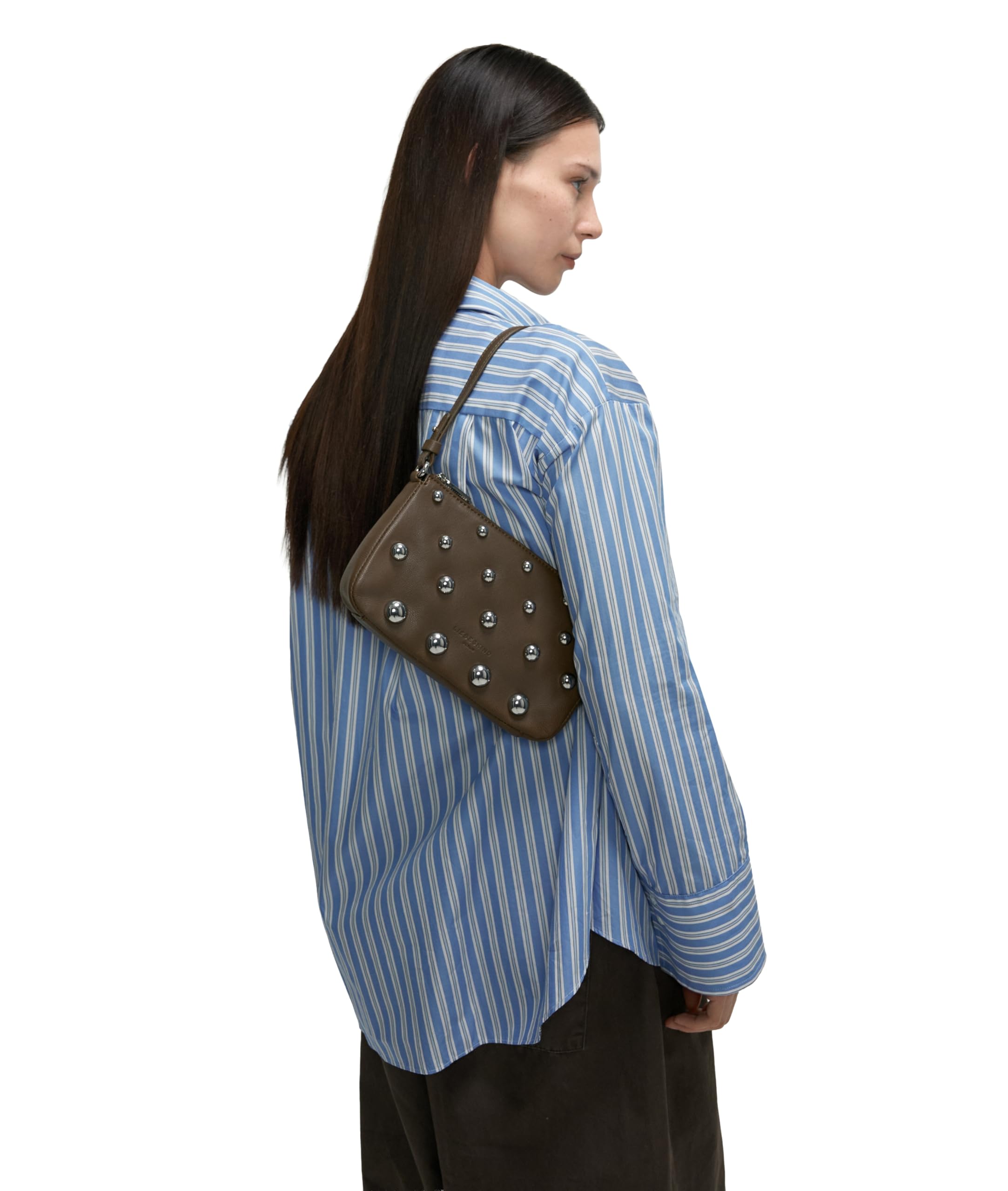 LIEBESKIND BERLIN Cuero bolso de hombro bolso bandolera Crossbody Bag Safari marrón