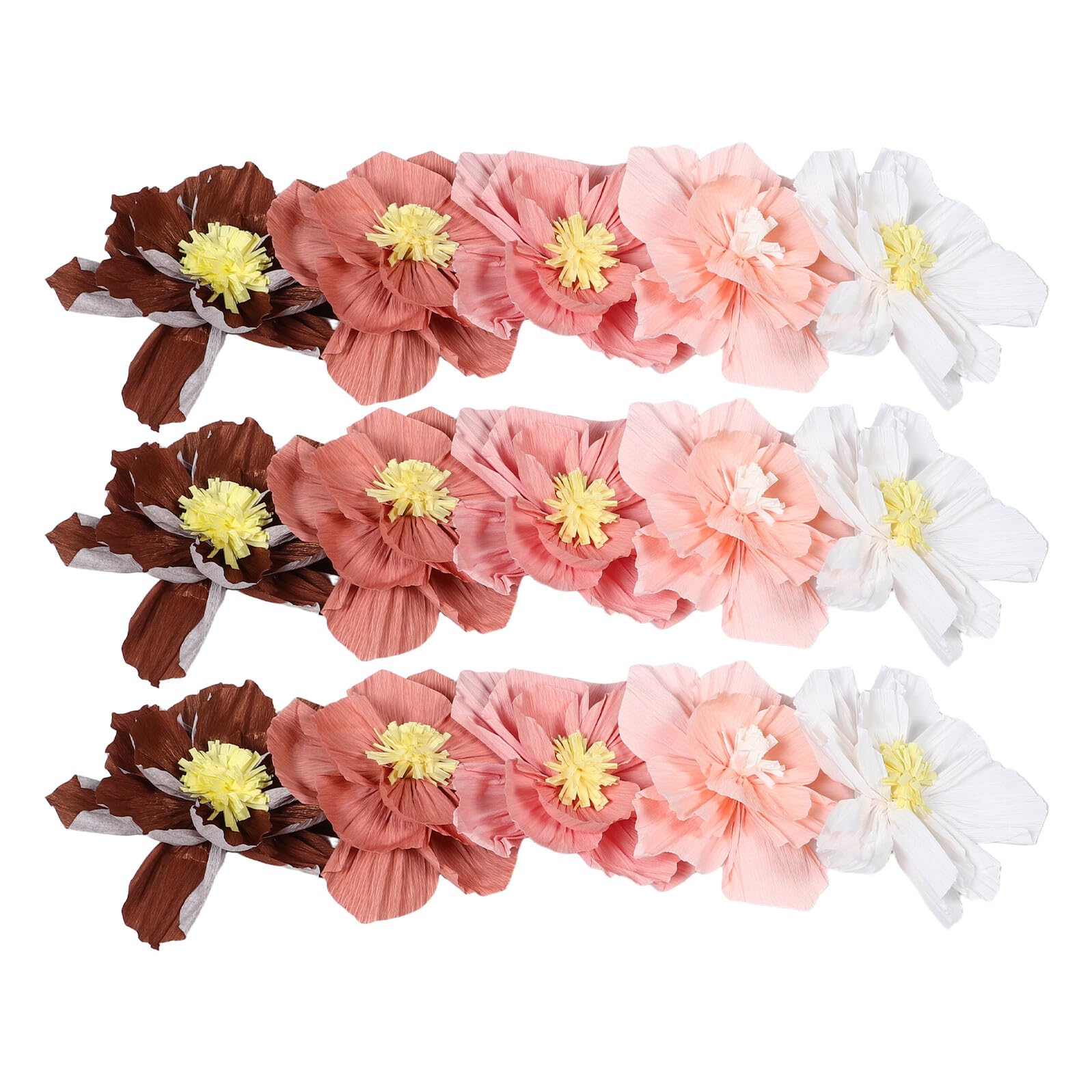 Fleurs géantes en papier pour chambre d'enfant et décoration murale festive d'anniversaire