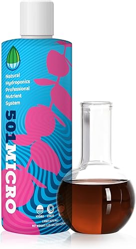 Natural Hydroponics 501MICRO Concentrado de nutrientes para un crecimiento rápido (1 pinta - parte del sistema de nutrientes profesional)