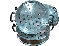 Vista 1 de Utensilios de cocina de aluminio para vapor, marca Crocodile de 10.2 in. (10.4 pulgadas)