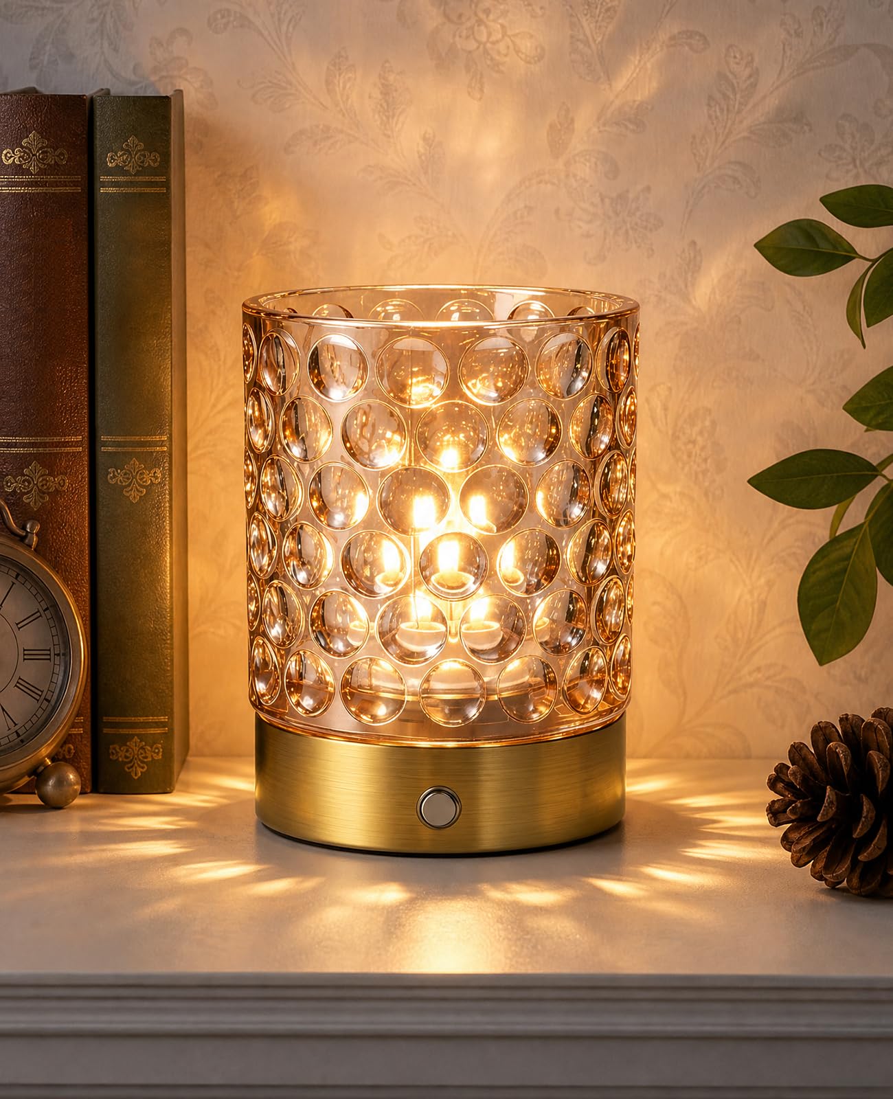 LumaBrite Rechargeable Lamp 4000mAh Battery Operated Touch Table Lamp Small