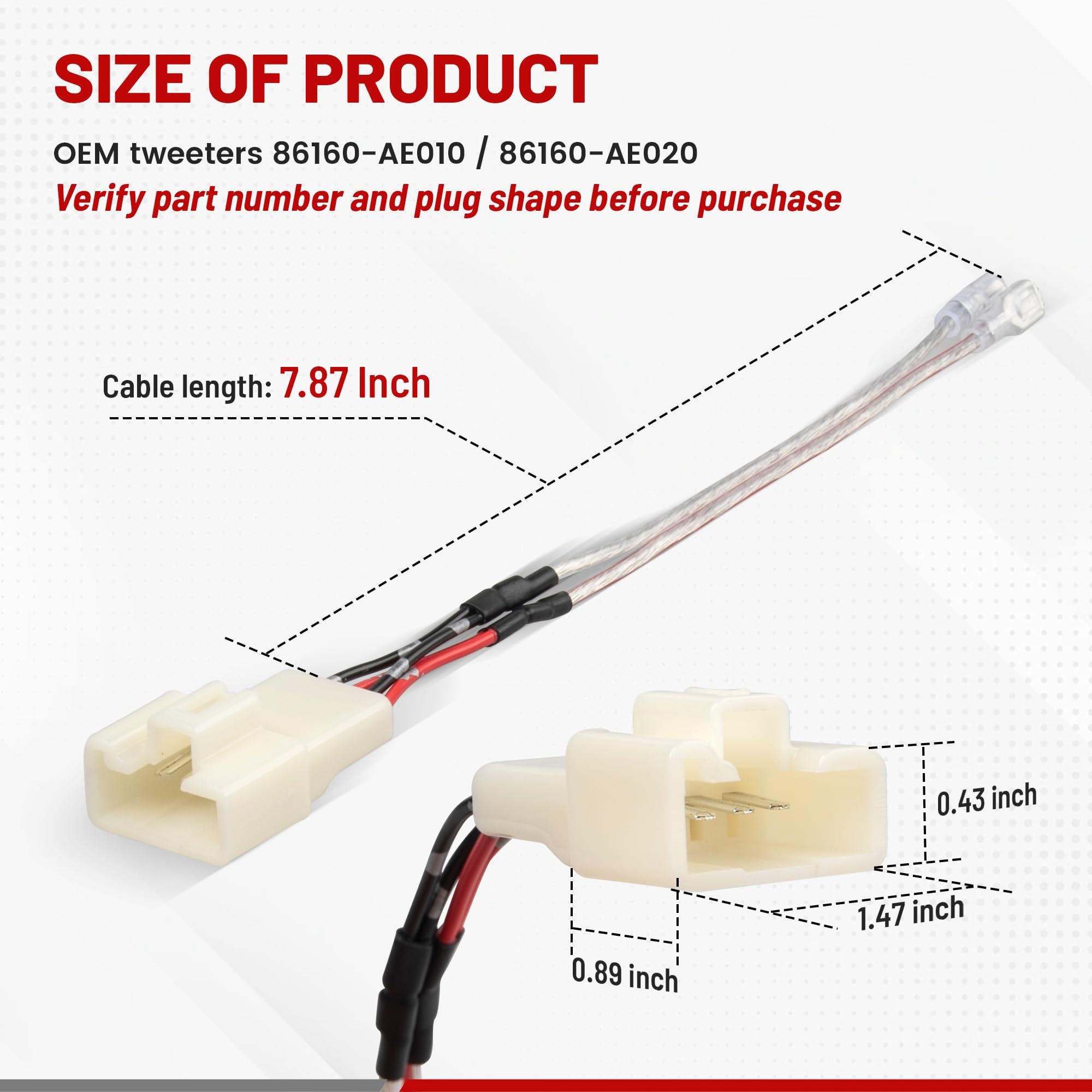 Amazon.co.jp: RED WOLF カーダッシュツイータースピーカー配線