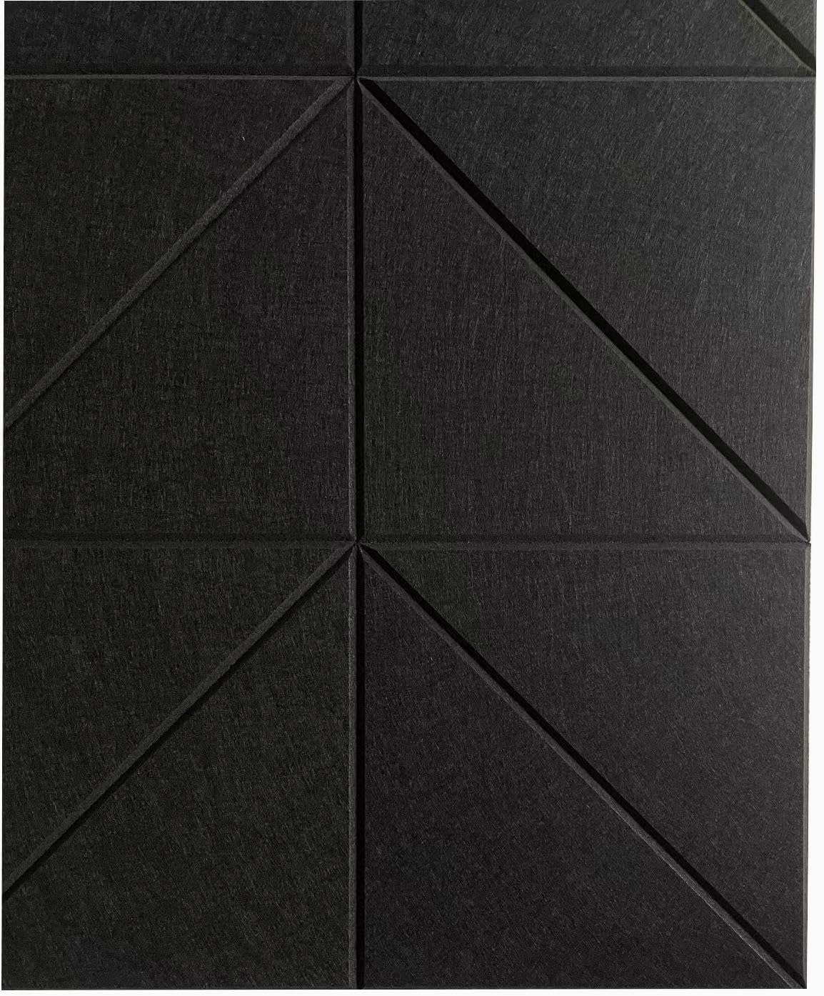 12-Pack Black Felt Wall Tiles(11.8“x11.8”Each), 47"x35" Aesthetic Bulletin Pin Board, Large Cork Board Alternative for Office, Classroom & Wall Decor