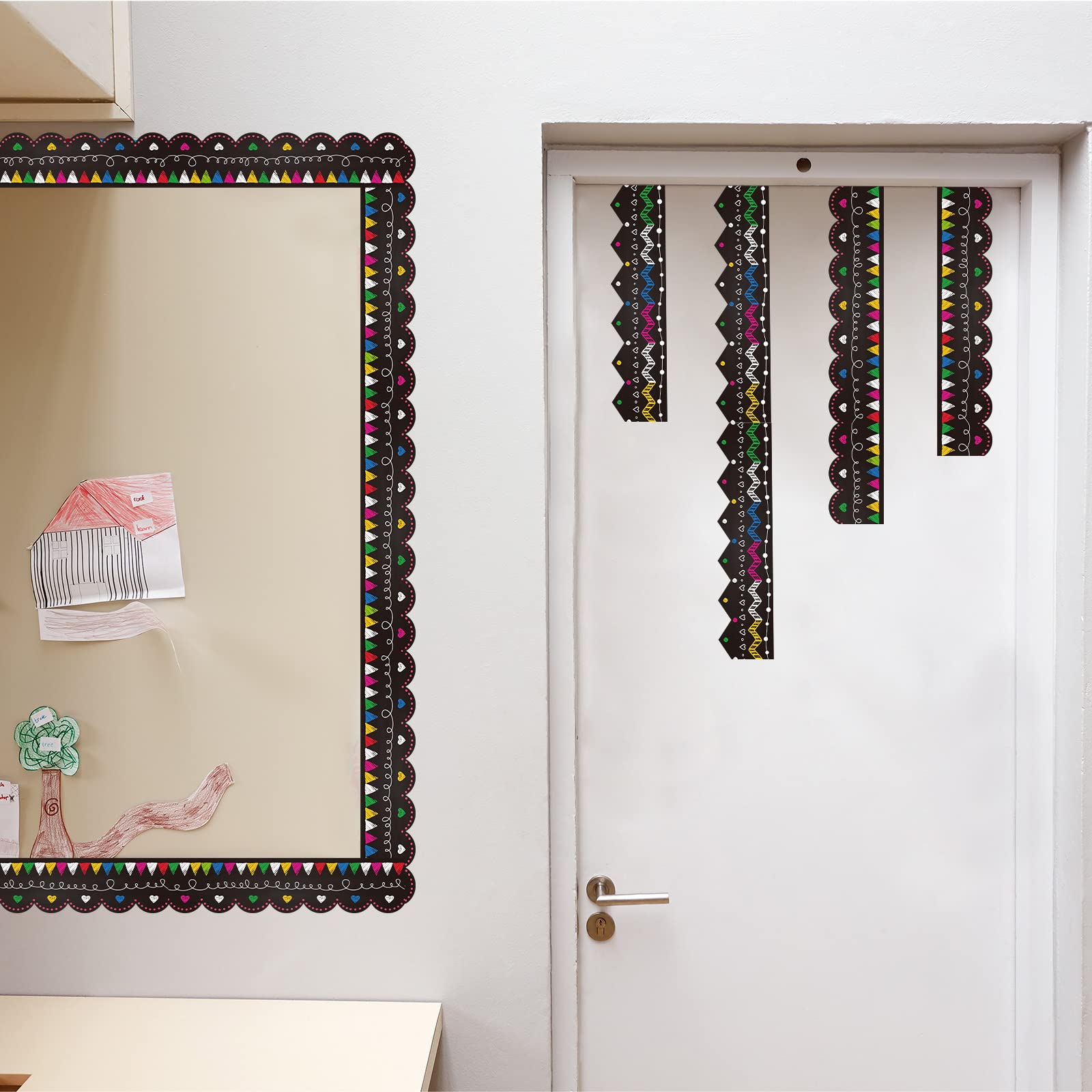 Amazon.com: 59 ft Chalkboard Straight Border Trim Bulletin Board