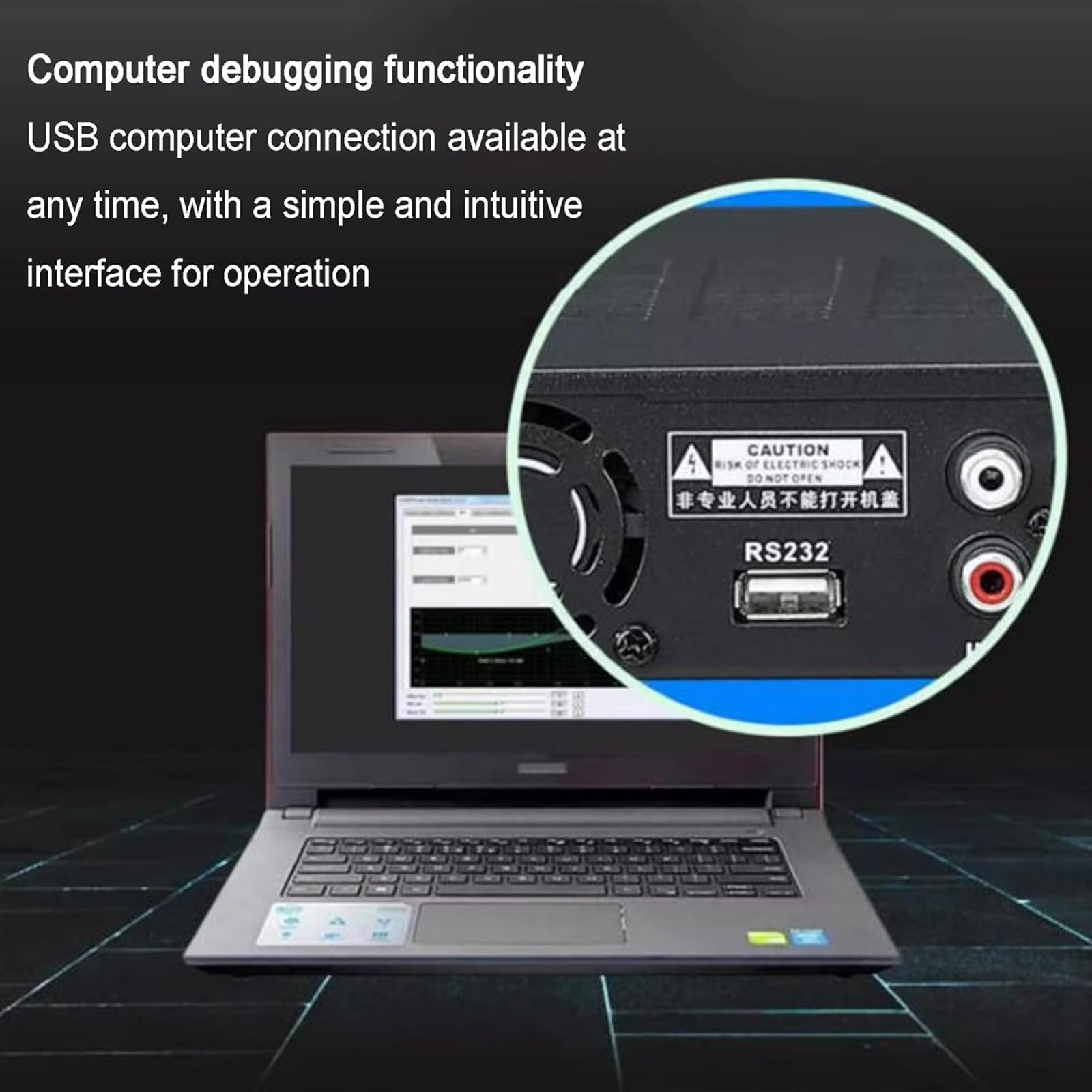 Procesador de audio digital, supresor de retroalimentación con control remoto, 4 entradas de micrófono, 16 efectos preestablecidos, conexión USB para KTV y uso en escenario