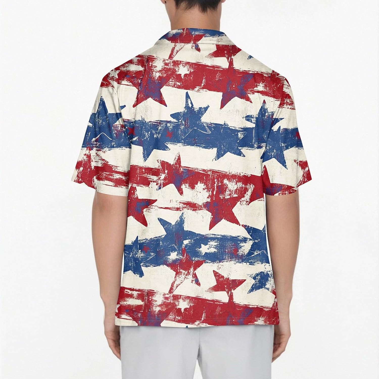 Men's 250 Anniversary USA T-Shirt, 4Th of July Shirts for Men, Short Sleeve V Neck Patriotic Tops, S-5XL