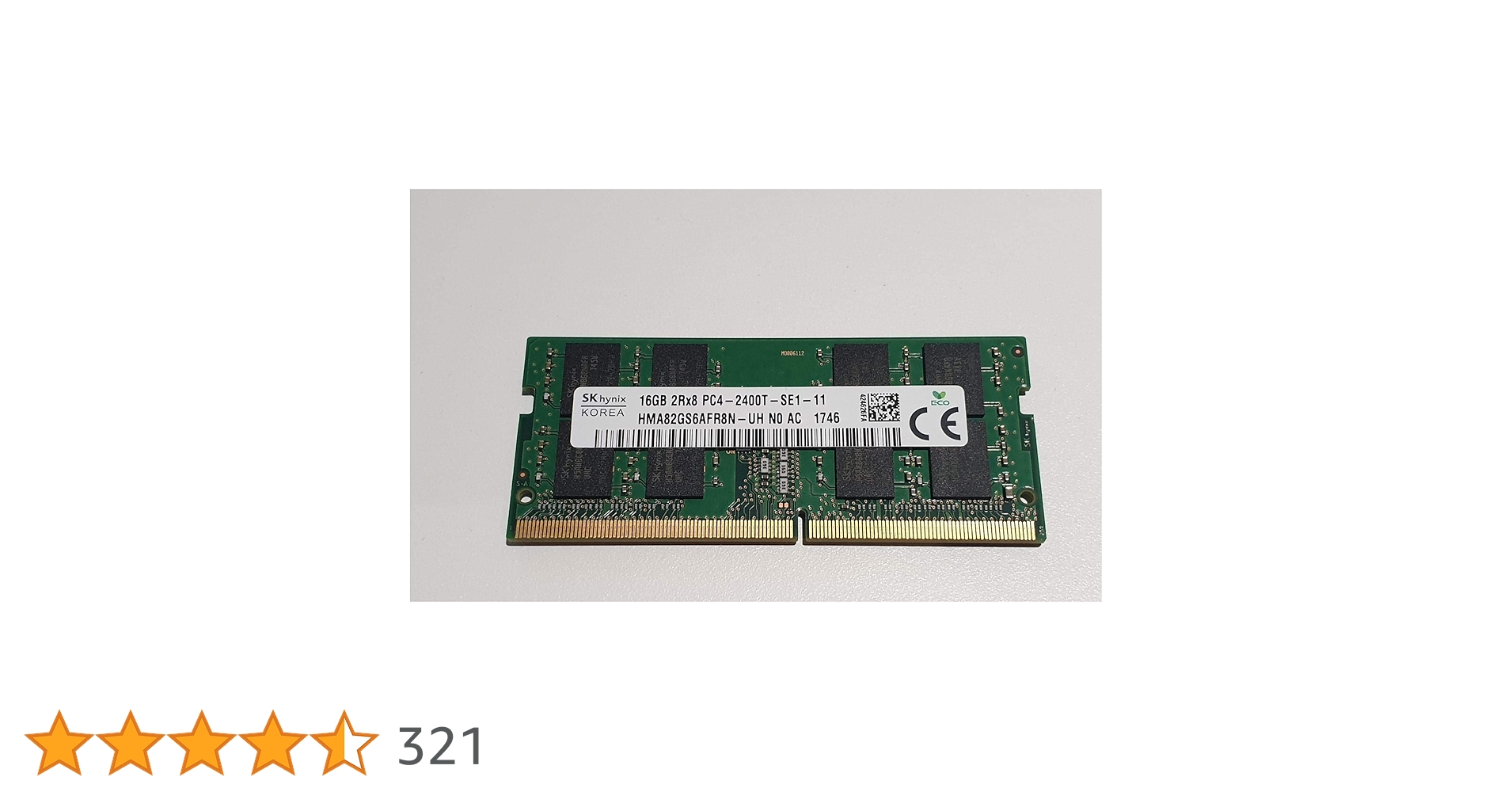 Hynix HMA82GS6AFR8N-UH 16GB DDR4-2400 SODIMM