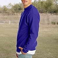 Vista 28 de Hanes Men's Ecosmart Fleece Sweatshirt, Pullover Crewneck Sweatshirt, Big & Tall, 1 or 2 Pack Denim Blue - 1 paquete