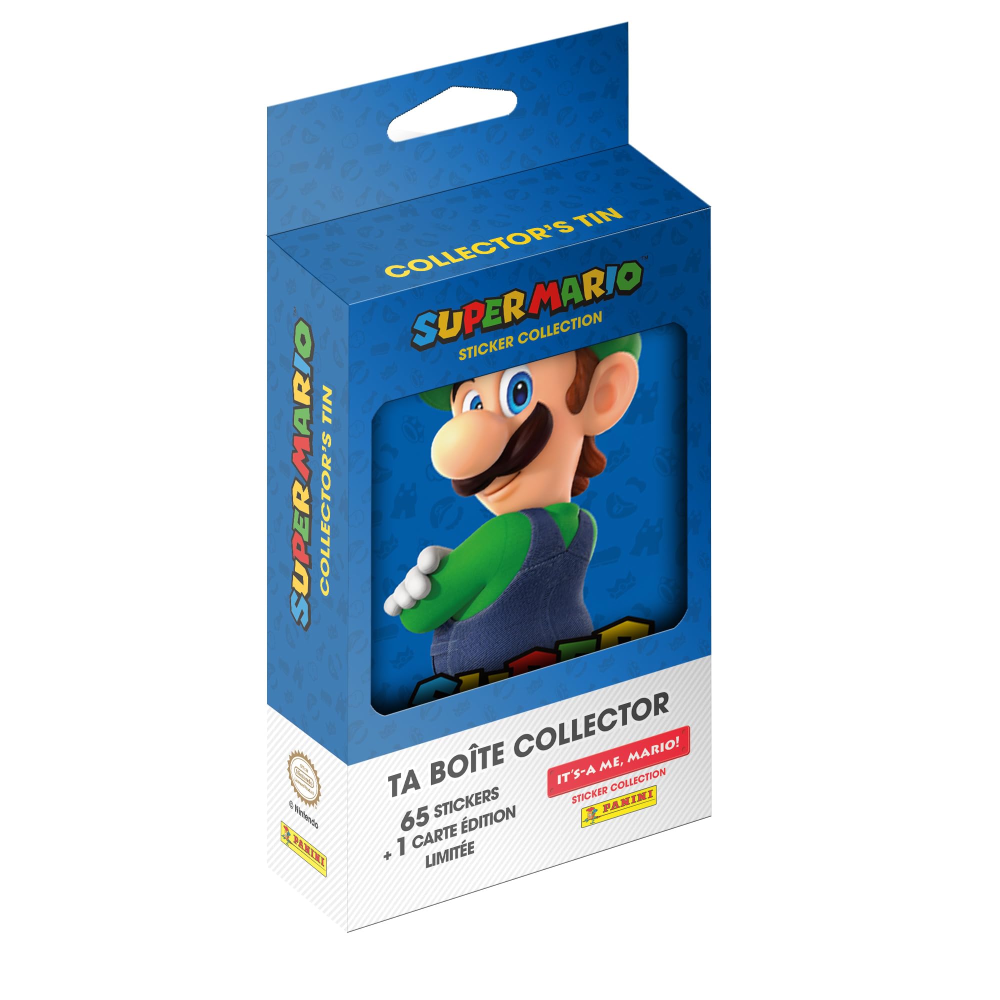 Panini Super Mario, It's A ME, Mario! Metal Box 13 Pockets + 1 Limited Edition Card (5 Random Colours), Bright Yellow - Image 3