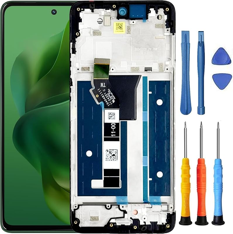 for Moto G 5G 2025 Screen Replacement with Frame | for Motorola G 5G 2025 Screen Replacement kit XT2513V XT2513-1 XT2513-2 Touch Screen LCD Display Digitizer Assembly