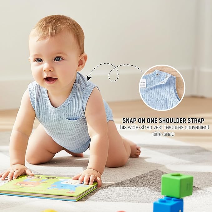 Bodies Bebé Niño Sin Mangas Pack 2 miniatura 3