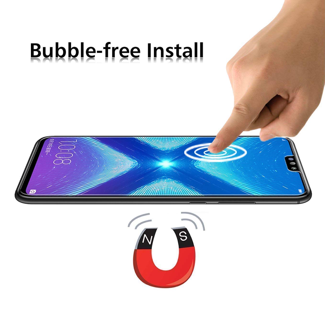 Protecteur D'écran En Verre Trempé Pour Huawei Honor 8 - Anti-rayures, Anti-reflets - Neuf Sous Blister