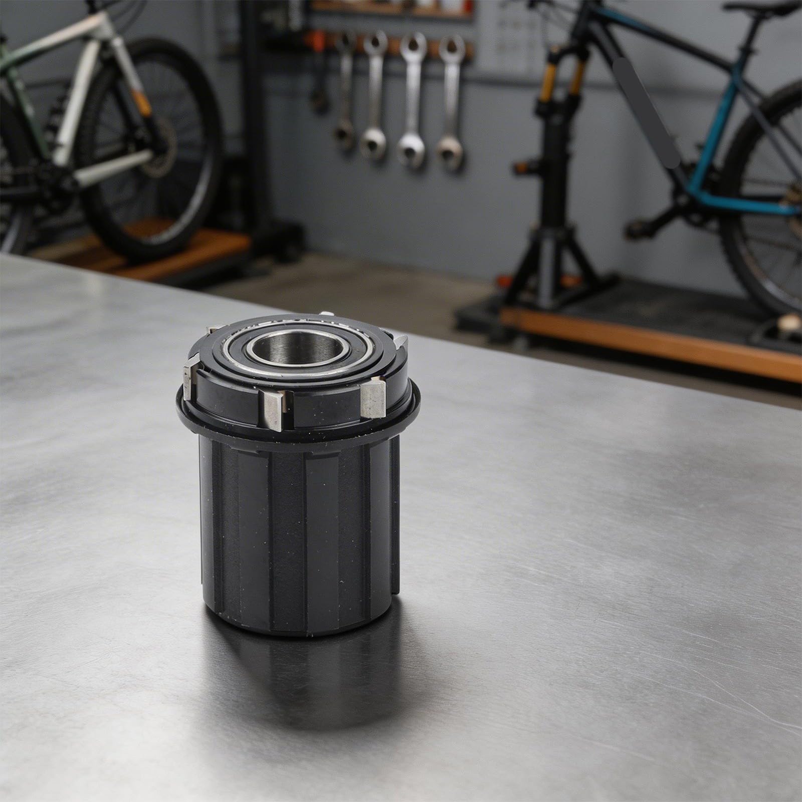 Piñón libre para bicicleta de montaña, buje de aleación de aluminio 7075, 6802, 35,1 x 34,4 mm, negro, para 12 velocidades M6100 M7100 M8100 M9100, pieza de reparación con 6 jacks (type1 8-12speed)