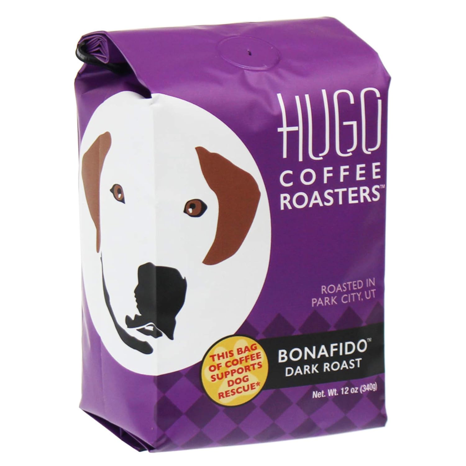 Hugo Coffee Ground Bonafido Dark Roast Coffee with Baker’s