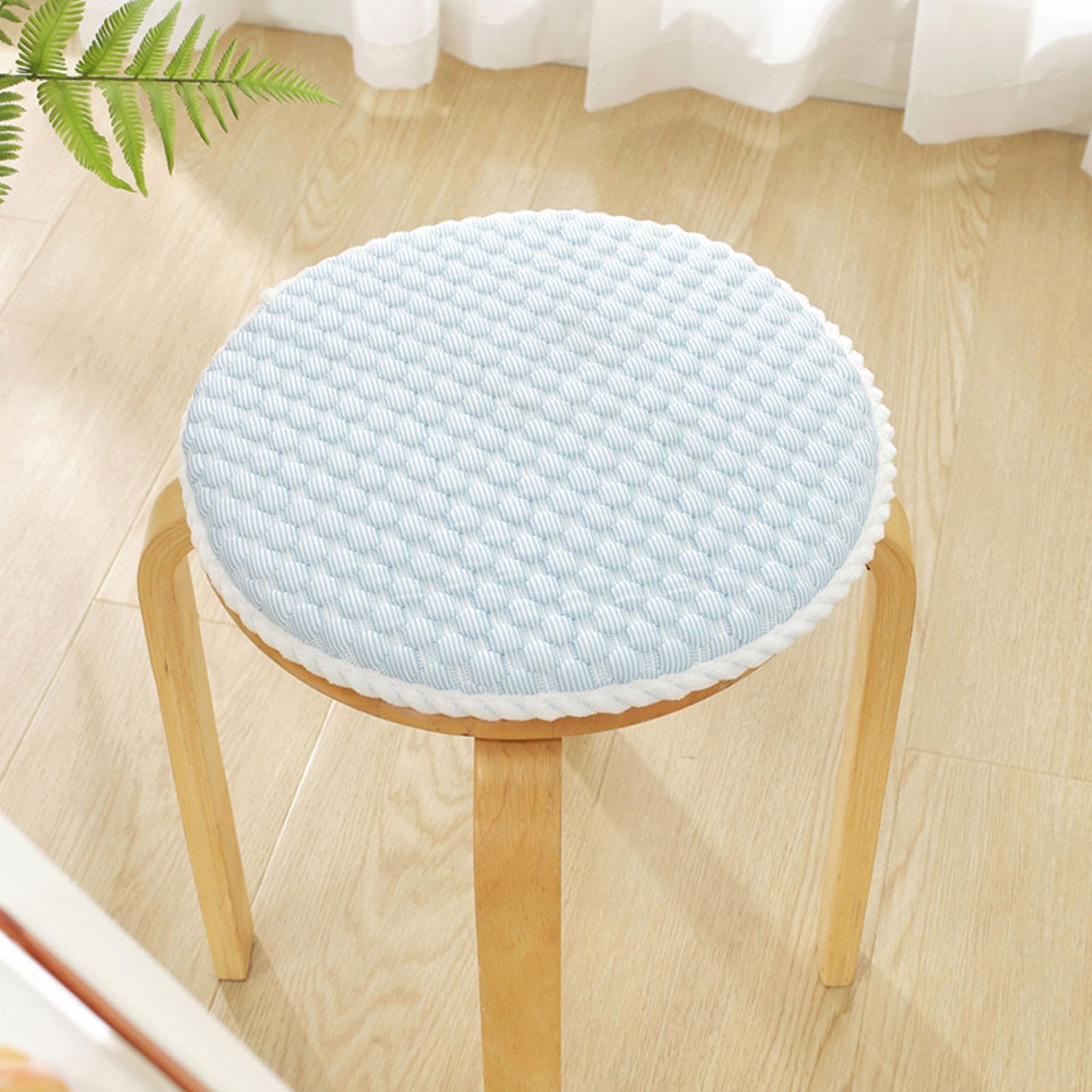 Pillow for Neck Pain Relief Summer Rattan Ice Silk Chair Cushion Non Slip Cool Bean Round Stool Cover