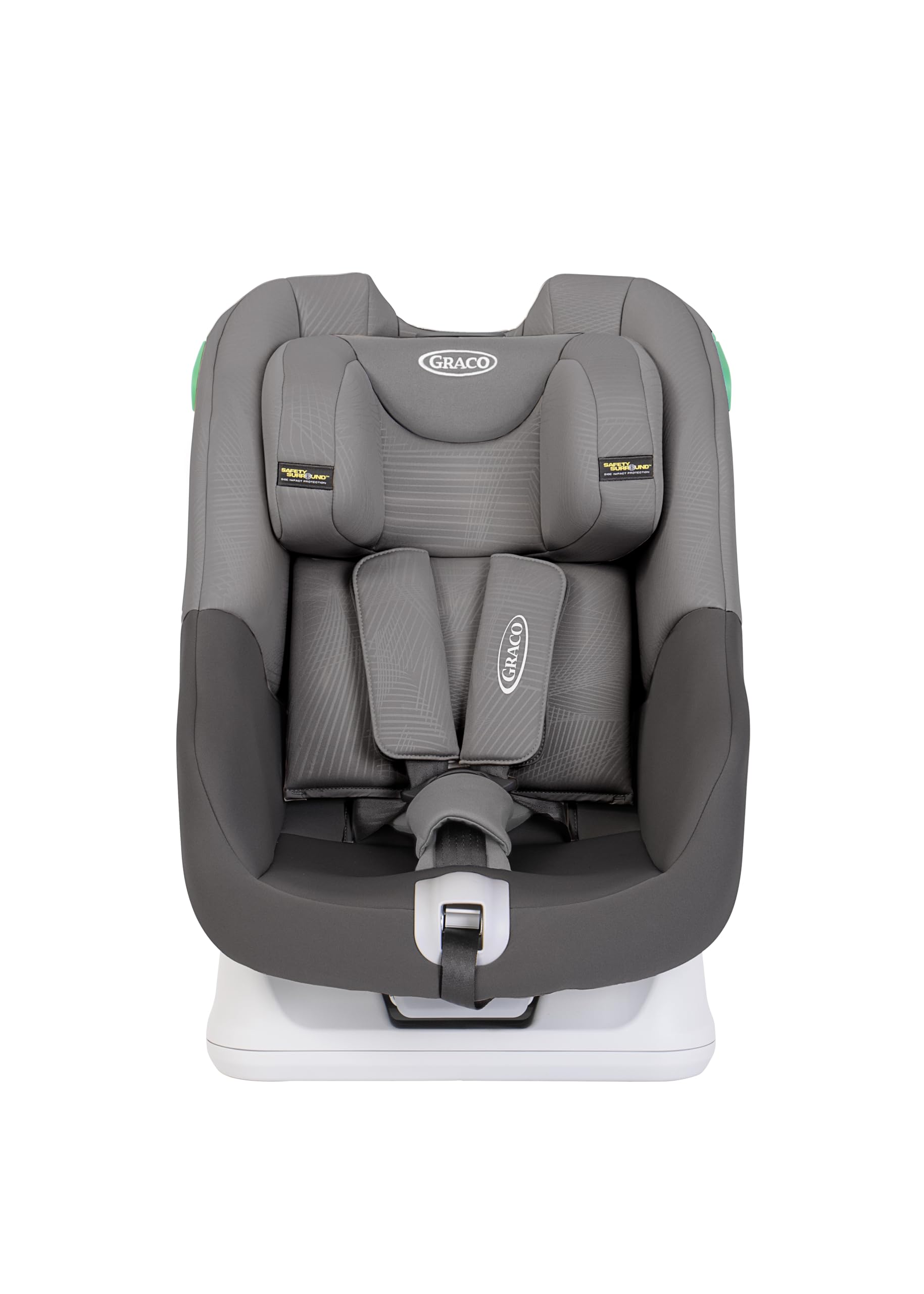 Graco - Extend™ LX R129 Silla de coche evolutiva 2 en 1, de 40 a 105 cm (desde el nacimiento hasta los 4 años aprox.), instalación con cinturón de seguridad del vehículo, color Frost Gray