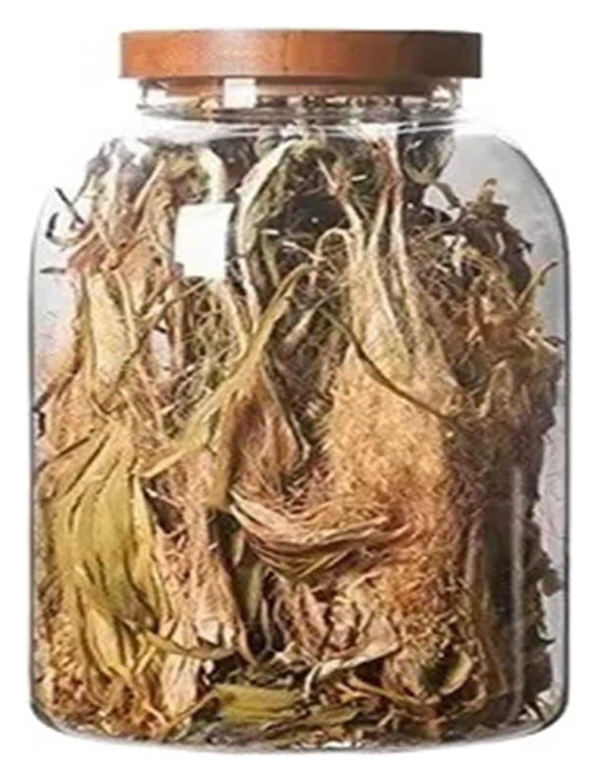 FCfpxwtz Kitchen Storage Jar, Clear Glass Storage Jar with Lid for Dried Fruits, Nuts, Pack of 2, 1200/2000/3000ml(3000ML)