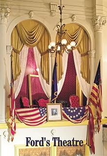 Presidential Box in Ford's Theatre, Washington, DC, Assassination of Abraham Lincoln, Souvenir, Travel, Locker, Magnet 2 x 3 inch Fridge Magnet