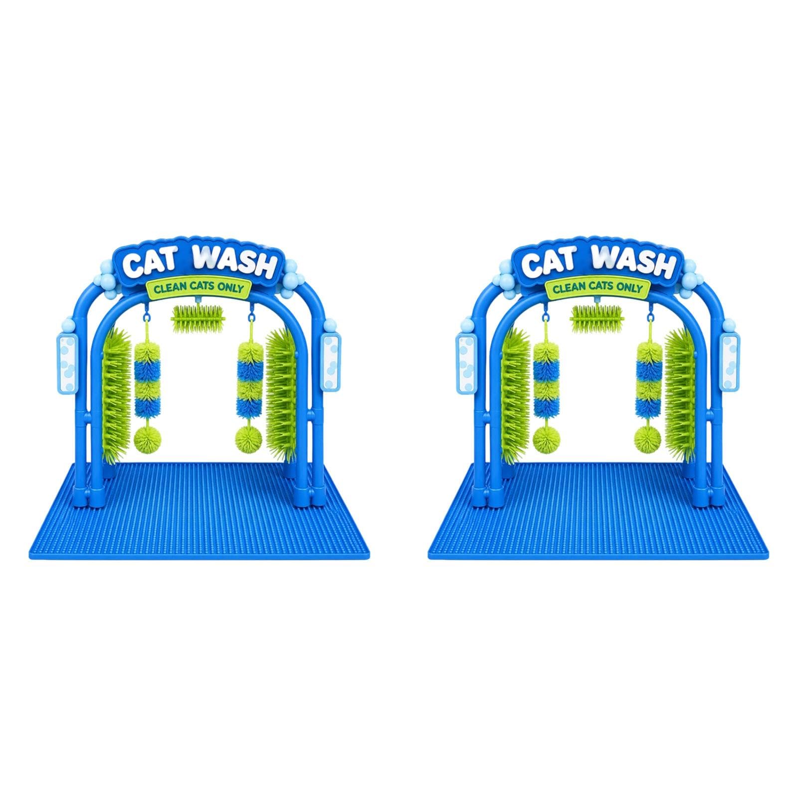 Cat Wash Grooming Station, Cat Car Wash Toy, Self‑Grooming Arch Hair (2)