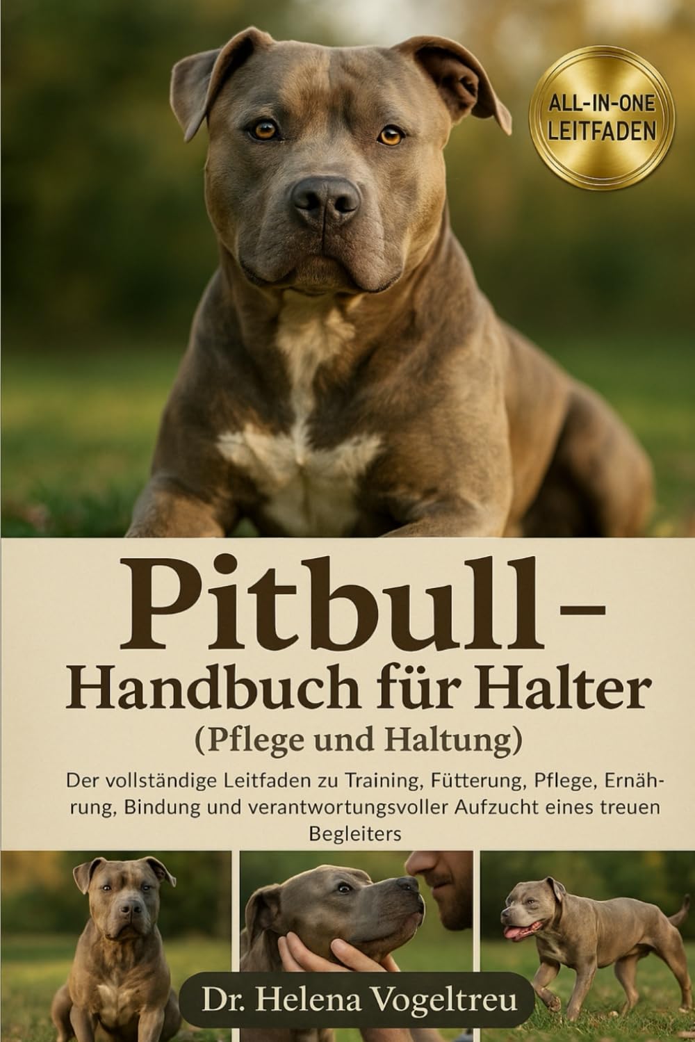 Pitbull – Handbuch für Halter (Pflege und Haltung): Der vollständige Leitfaden für Training, Fütterung, Pflege, Ernährung und Diät, Bindung und Aufzucht eines treuen Begleiters