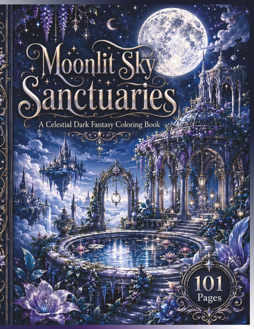 101 Dark Fantasy Sky Sanctuaries Designs: Coloring Book