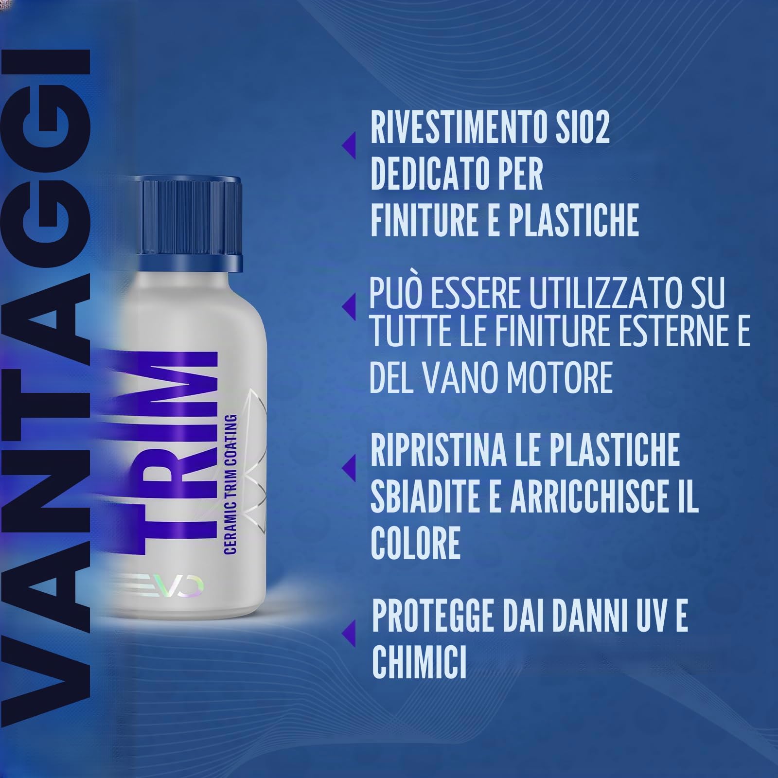 Gyeon Q² Trim EVO – Sigillante in plastica per auto, protezione a lungo termine, rinfrescante colore ed effetto autopulente per esterni (30 ml)