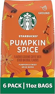 Starbucks Ground Coffee, Pumpkin Spice Naturally Flavored Coffee, 100% A...