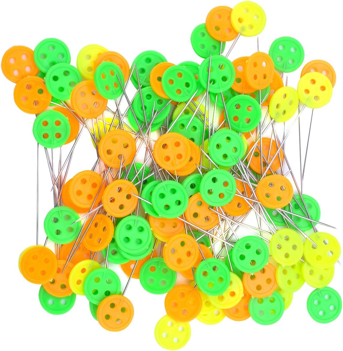 TECH-P® 1 3/4'' Straight Button Head Pins Decorative Pins Dressmaking Straight Pins for Sewing DIY Arts&Crafts Projects-Boxed (100 Pastel+100 Bright+100 Dark)