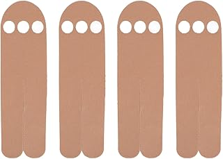 Horoper Adhesive Sports Tape, 4PCS Precut Sports Tape High Tensile Strength Flexibility Effective Support Sweat Resistance Lightweight for Gym Fitness(Skin Color)