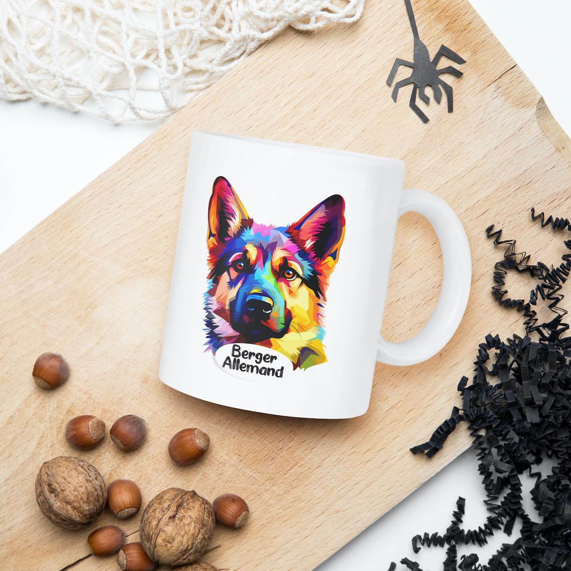 Tazza Da Colazione Umoristica Yorkshire - Dino Mugs Ceramica AAA 325 Ml, Idea Regalo Divertente Per Amanti Dei Cani
