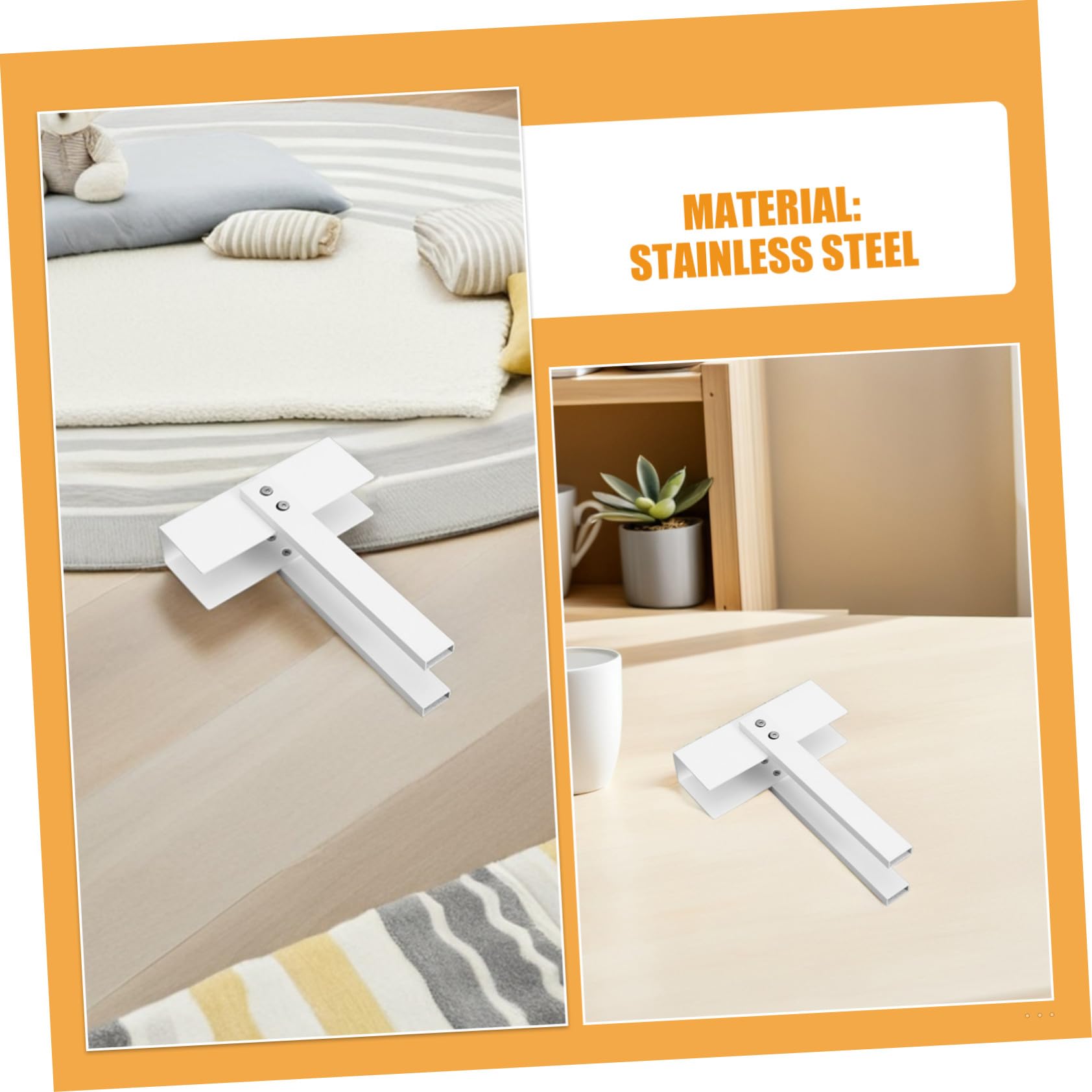 2 Piezas Cerradura de Seguridad para Puertas Dobles Acero Inoxidable Ajustable Protección Infantil para Armarios y Closets Instalación Rápida y Diseño Ahorra Espacio de Unidades