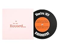 Bee! Anniversary card for Him or Her | Gift for Husband or Wife, Boyfriend or Girlfriend | Valentine's Day Card for men and women | For the Record Love Card