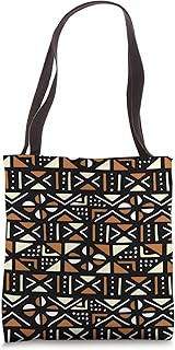 African motif Wax print Ankara fabric Mali Bogolan Mudcloth Tote Bag