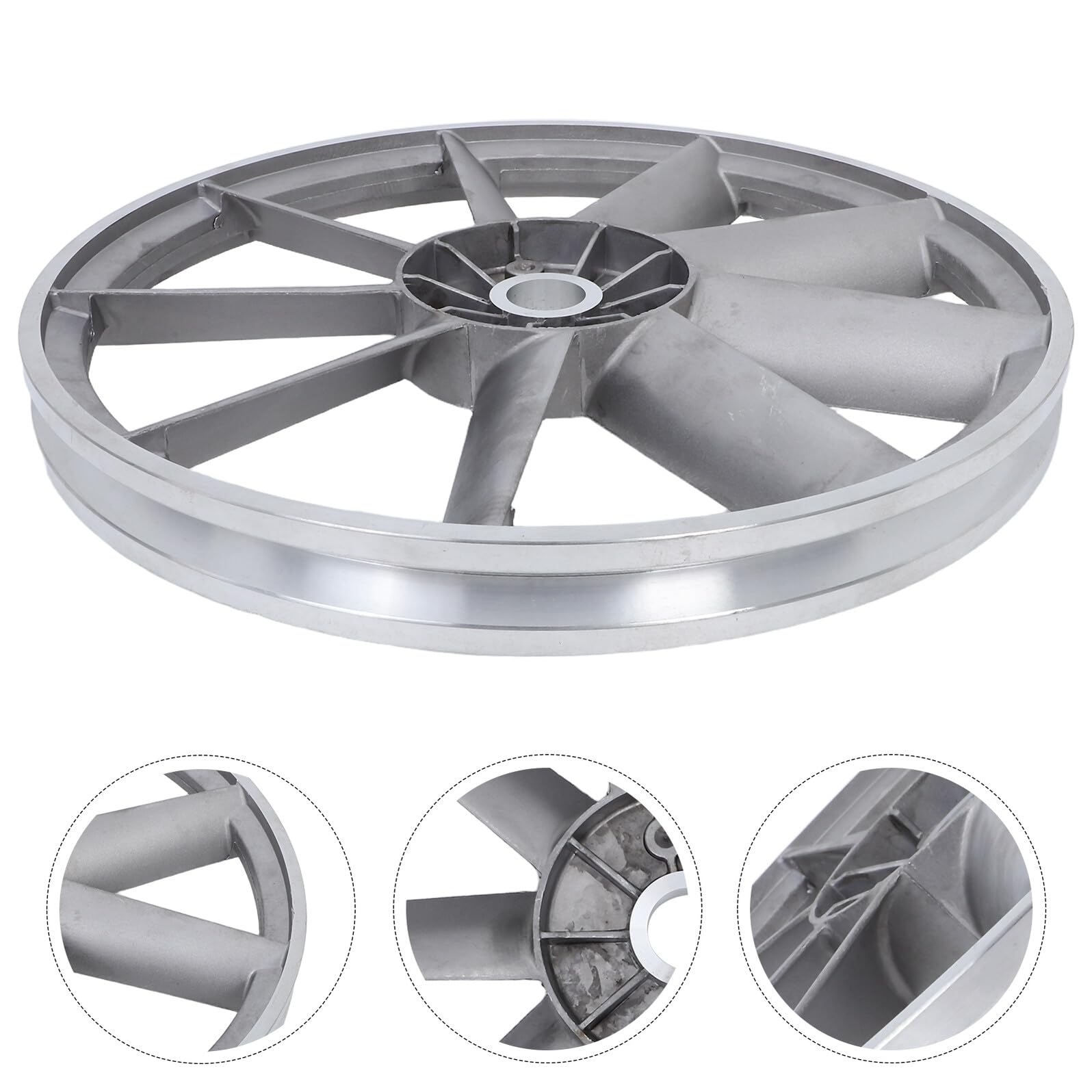 jojofuny Volante De Inercia Polea De Correa De Aluminio Para Compresor De Aire De Bomba De Compresor De Aire De Aluminio Para Motor De Bomba Rueda De Polea Para Reparación y Reemplazo