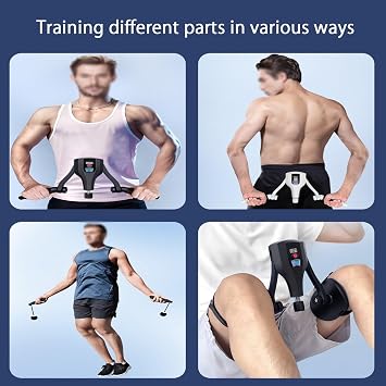 Hip Trainer Kegel Exerciser,Thigh Hip Trainer Exerciser,Adjustable Thigh & Buttock Sculpting Equipment Resistance 10-60kg adjustable, with Counter for Men and Women(Red)
