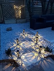 GEARLITE Lanterne Solaire Exterieur Jardin, 2 Pièces Lampe Solaire Exterieur Effet Flamme Suspendue A Poser, IP65 Étanche Suspension Lumiere LED Exterieur Avec Clips Pour Jardin Balcon