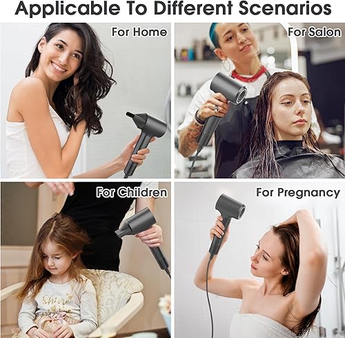 Miniatura 5 de KARFUN Secador de pelo, secador de pelo, secador de pelo de plasma, secador de pelo iónico para mujeres, secadores de pelo profesionales de alta