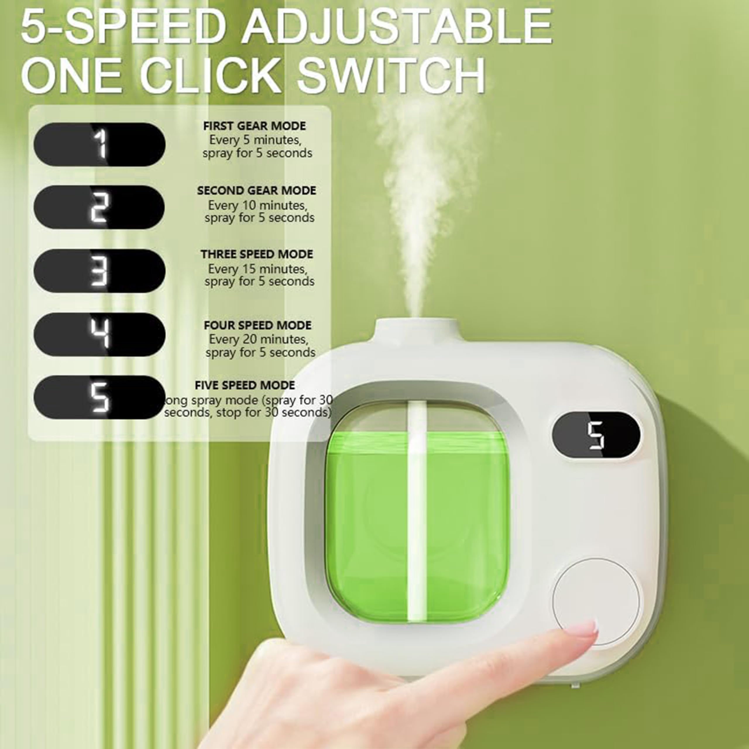 Difusor de aceite esencial de aromaterapia, difusor pequeño de aceite para el hogar, humidificador ultrasónico recargable de 5 modos, ambientador de carga USB automática, difusor LED