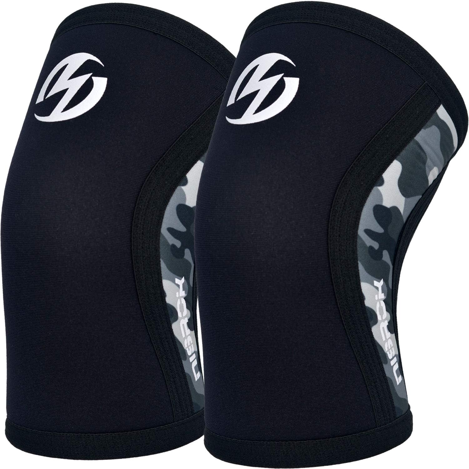 Elbow Sleeves (Pair),Support for Weightlifting,Powerlifting,Squat,Basketball and Tennis,5mm Neoprene Compression Brace for Both Women and Men (Large, Black New)