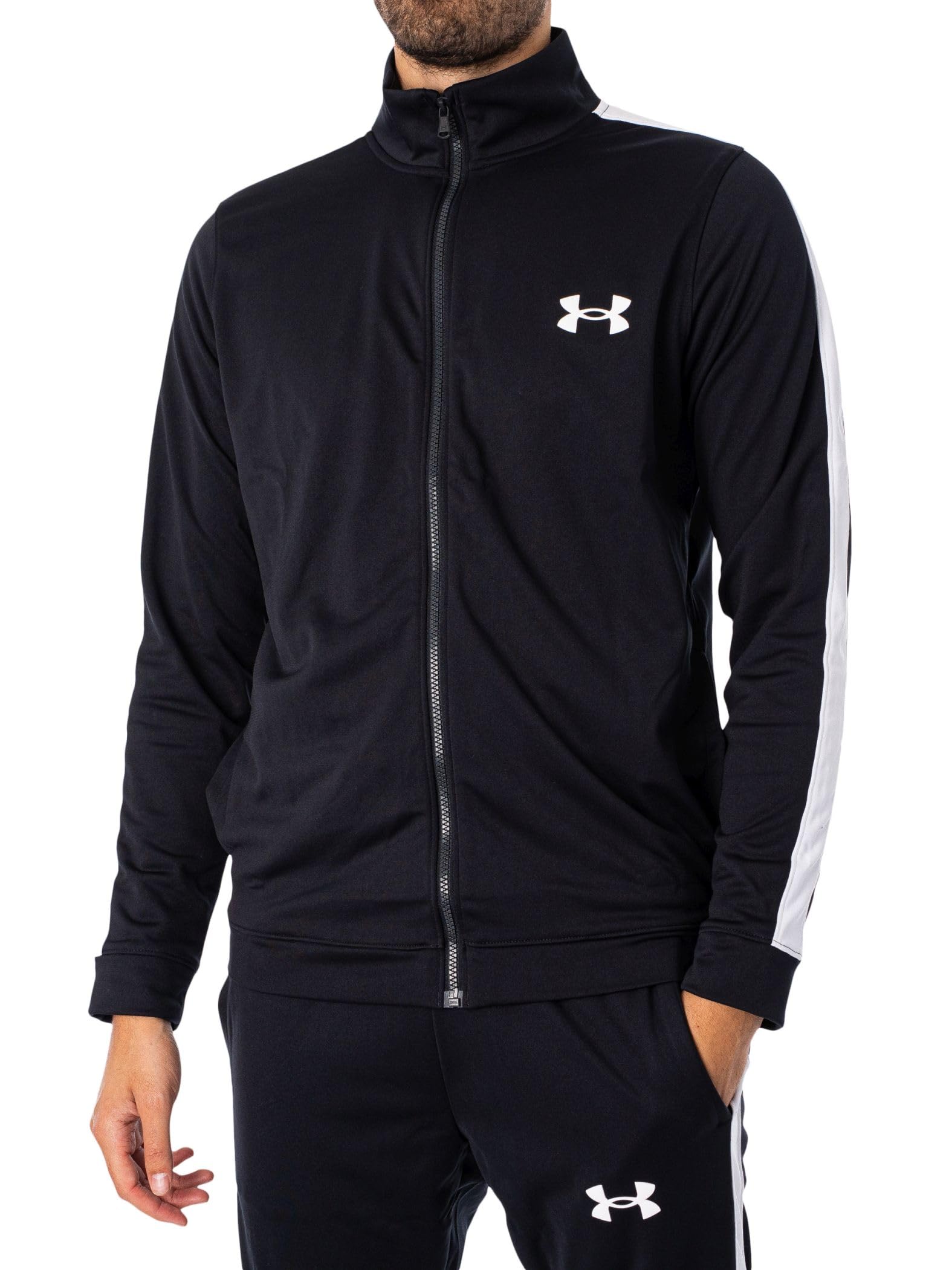 Visita la tienda de Under Armour Under Armour Hombre Chándal De Punto, Pitch Grey/Black in use