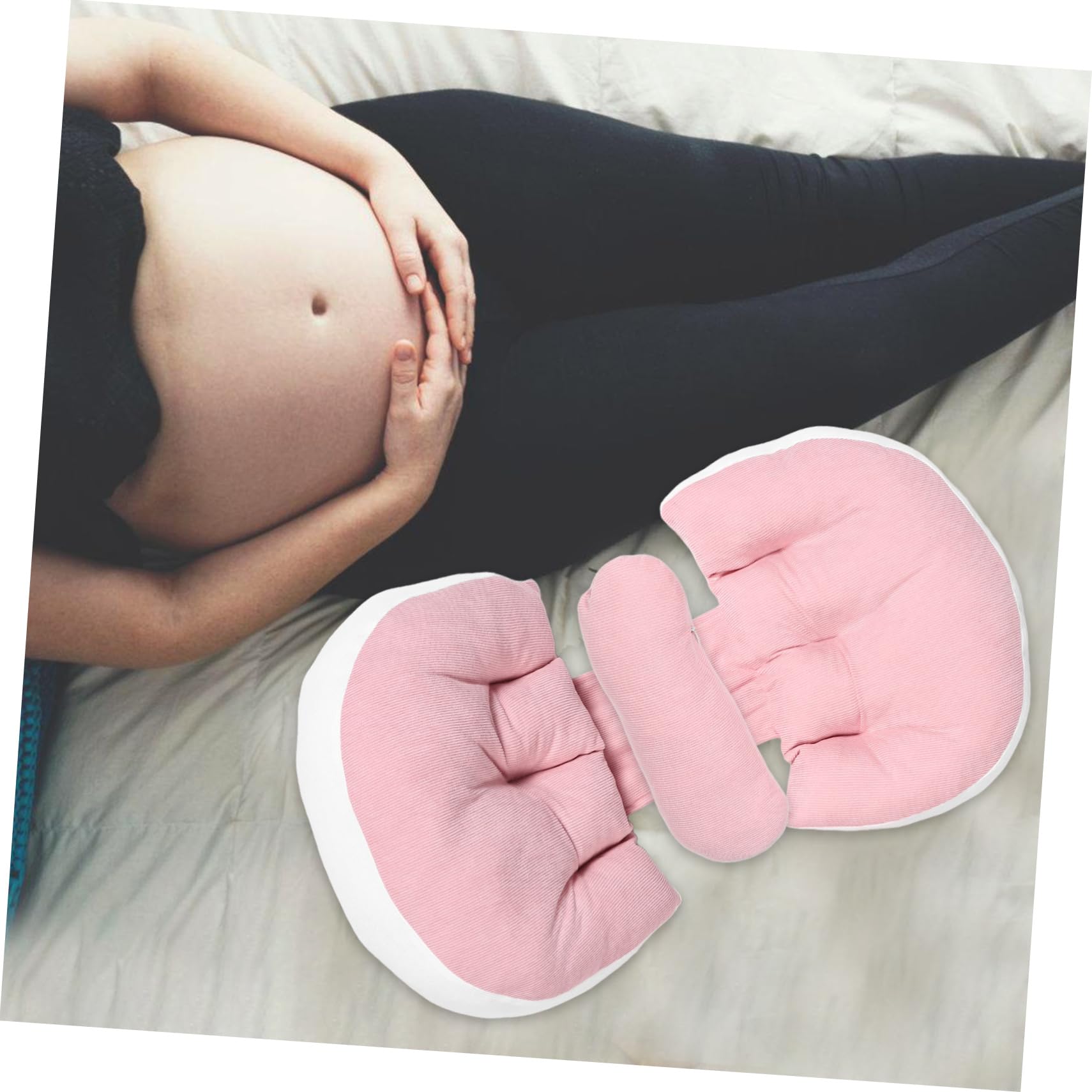 Cuscino Maternità U Shaped per Incinte per Schiena e Cuscino Multifunzionale per Comfort Notturno e Riduzione Del Lombare