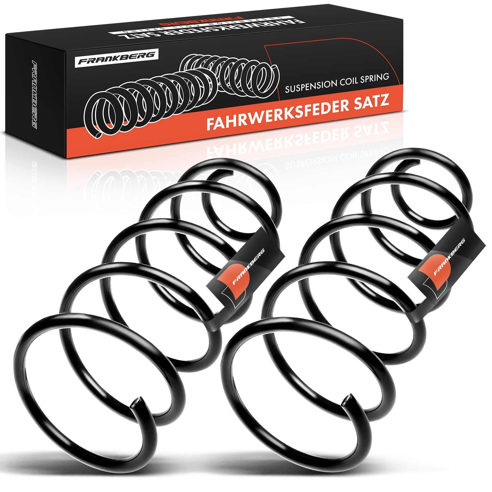Frankberg 2x Muelles de chasis Muelles de suspensión Compatible con Golf IV 1J1 A3 8L1 Golf IV Variantee 1J5 O.c.t.a.v.i.a I Combi 1U5 O.c.t.a.v.i.a I 1U2 Replace# 1J0411105BH