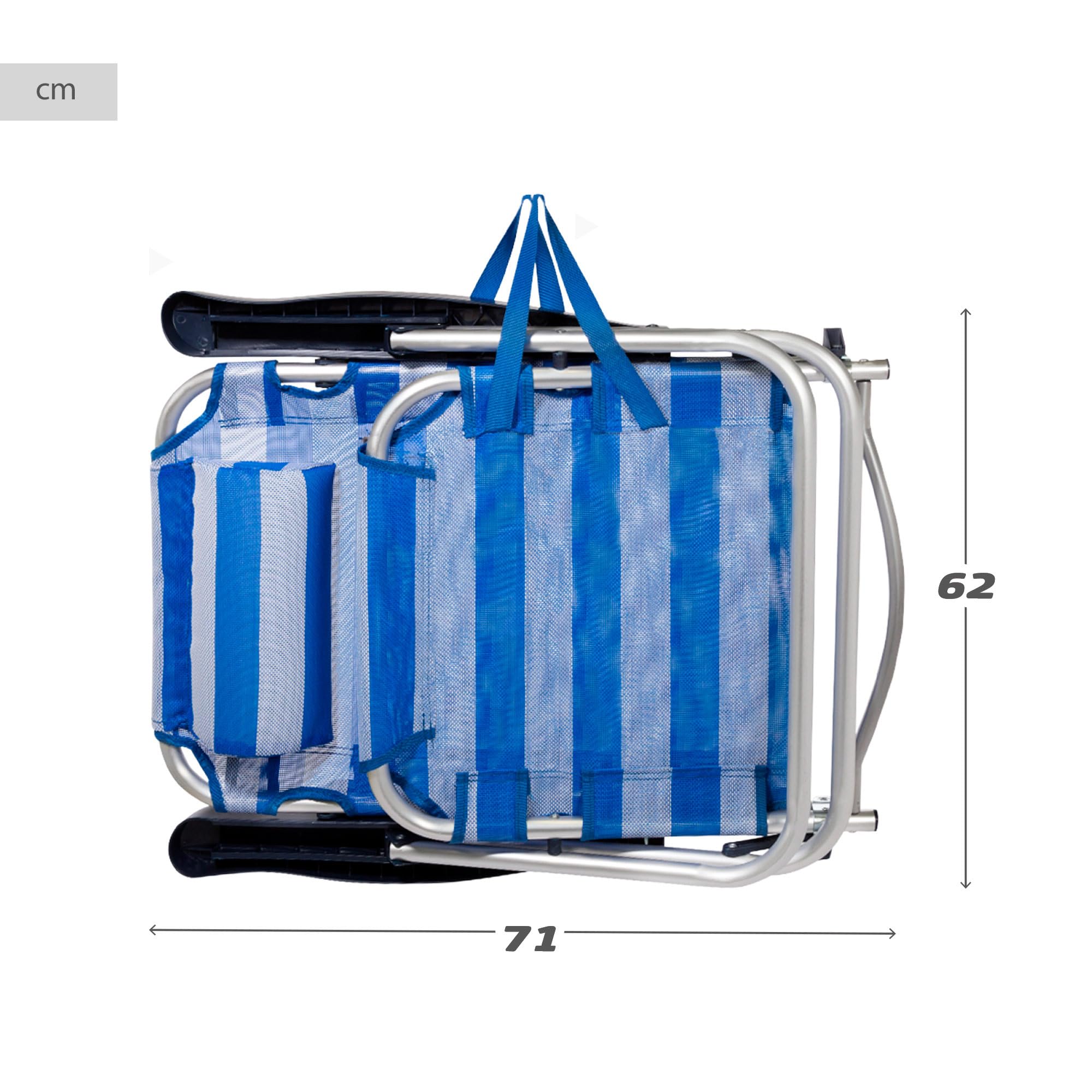 Aktive Krzesło składane z aluminium z wieloma ustawieniami siedzenia, Beach